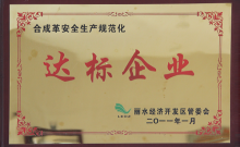 2011安全生產(chǎn)達(dá)標(biāo)企業(yè)